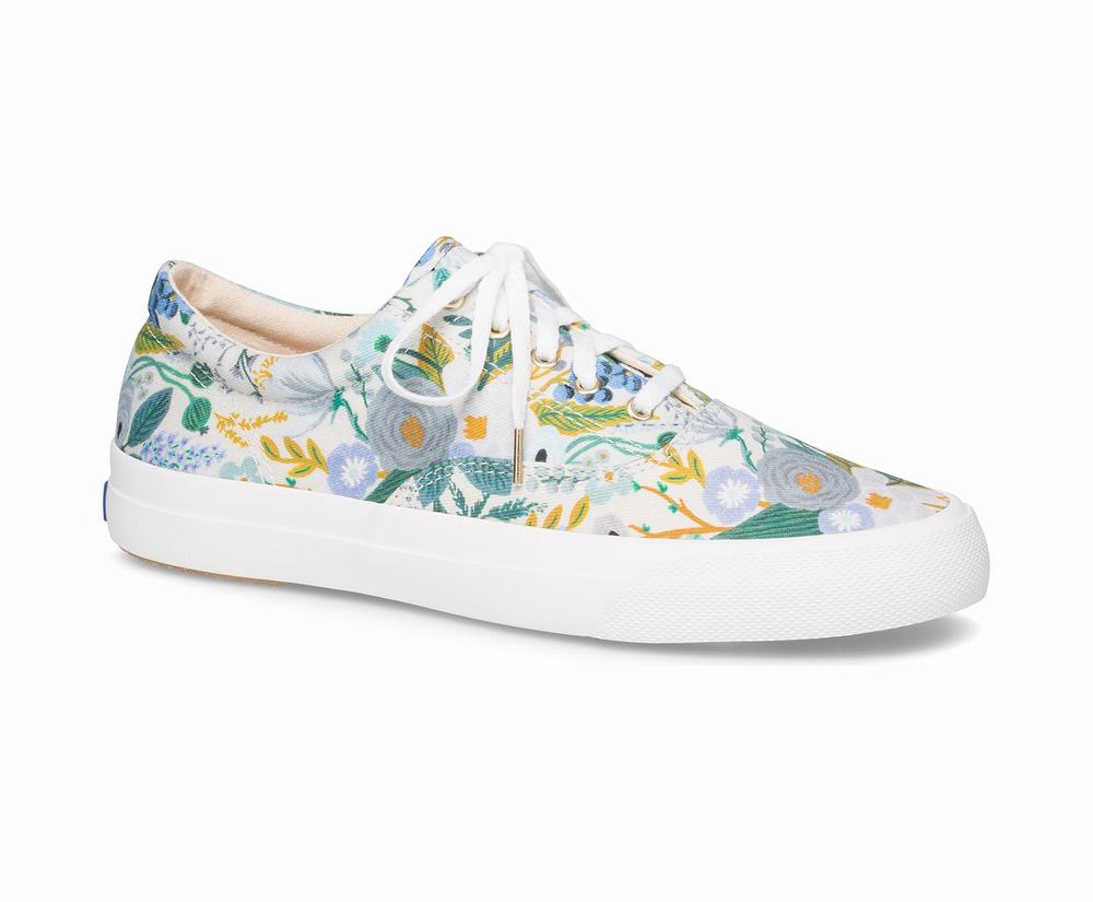 Women's Keds x Rifle Paper Co Anchor Garden Party Wide Width Shoes Grey 1857093KY - South Africa